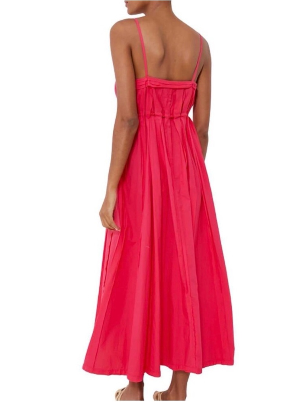 Ulla Johnson Leela Orchid Pink Midi Dress Rope Tie Waist NWT Size 2 - Picture 2 of 16